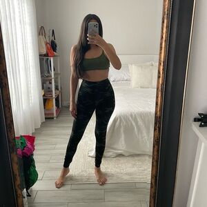 GA Performance Camo Green Women's Leggings